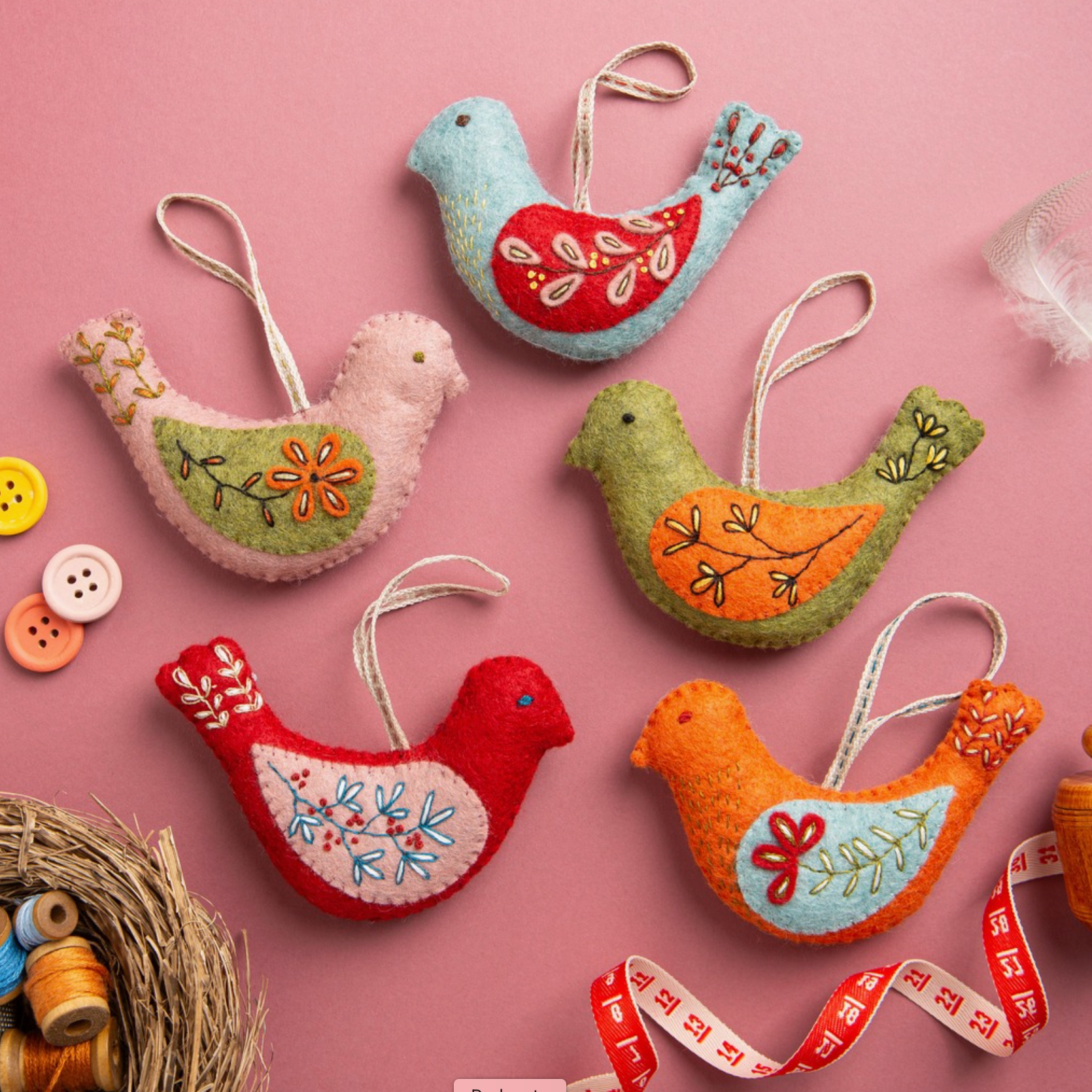 Folk Birds Felt Craft Kit