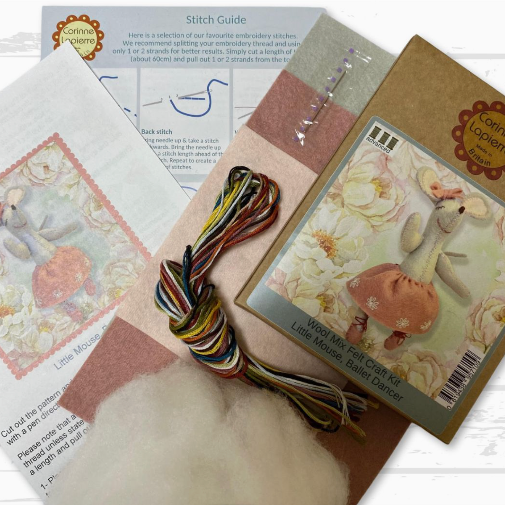 Little Mouse the Ballet Dancer Felt Craft Mini Kit