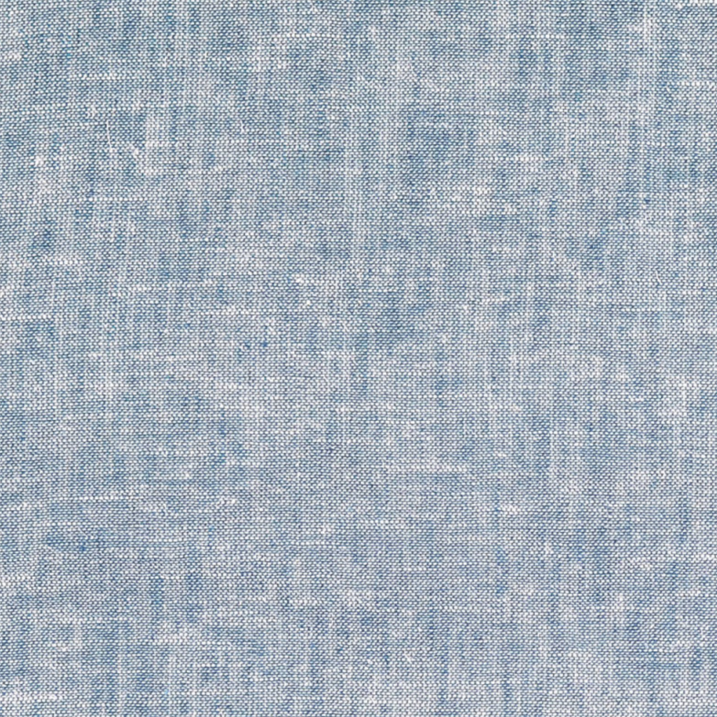 Denim Blue Yarn Dyed Linen Cotton Blend