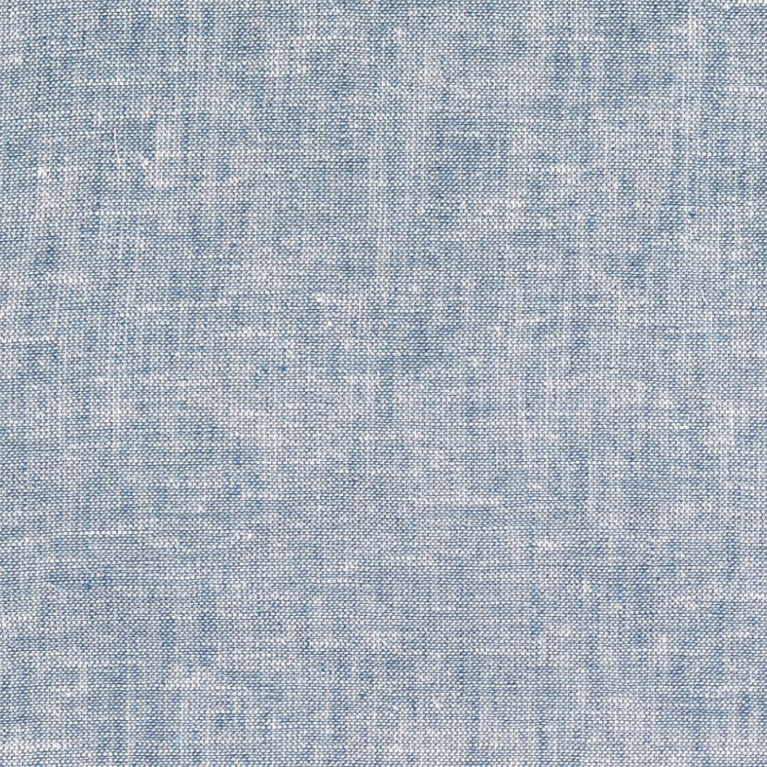Denim Blue Yarn Dyed Linen Cotton Blend