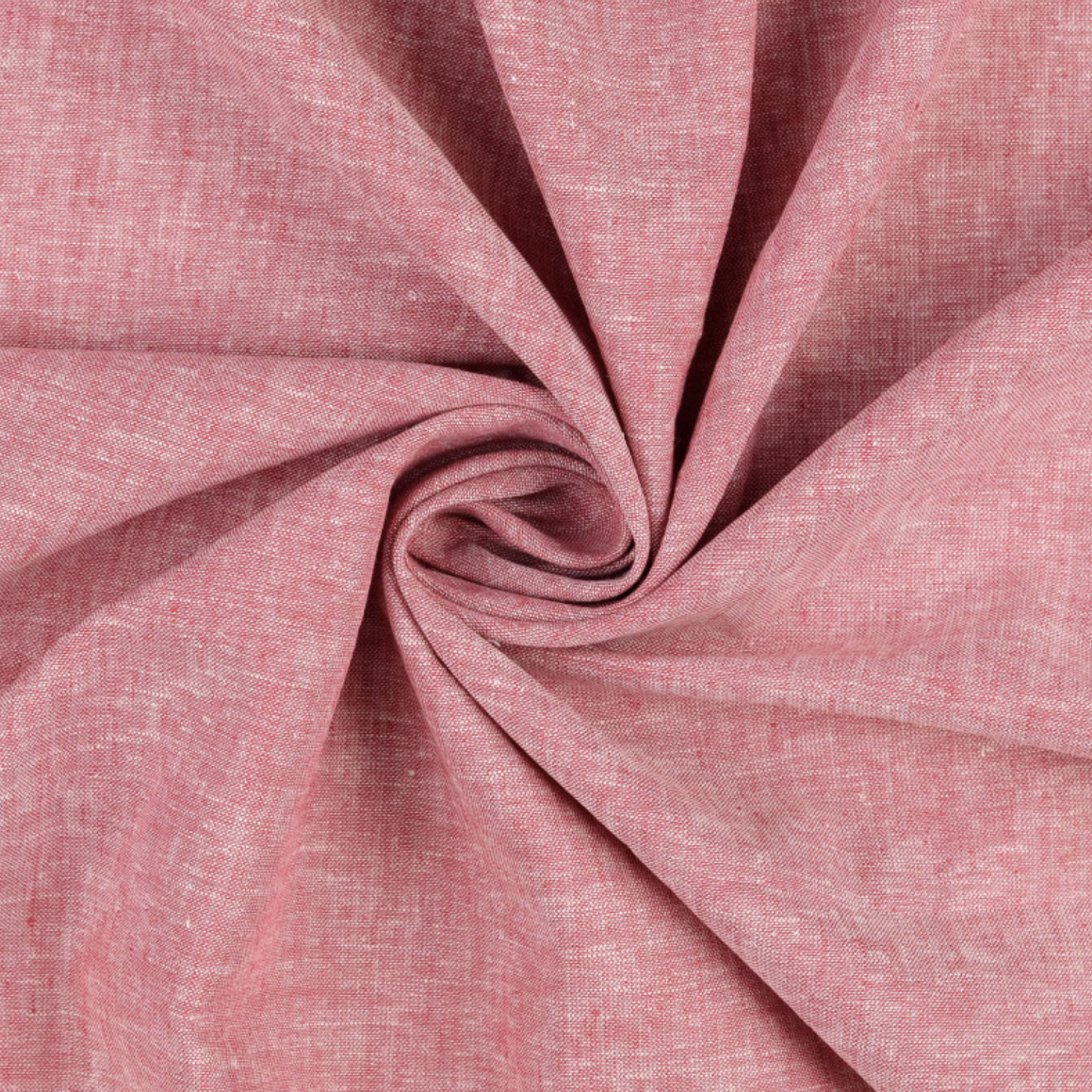 Red Yarn Dyed Linen Cotton Blend