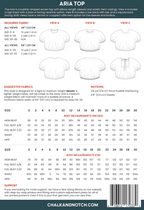 Aria Top Sewing Pattern By Chalk And Notch Patterns.