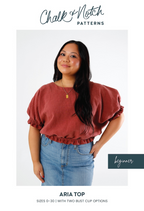 Aria Top Sewing Pattern By Chalk And Notch Patterns.