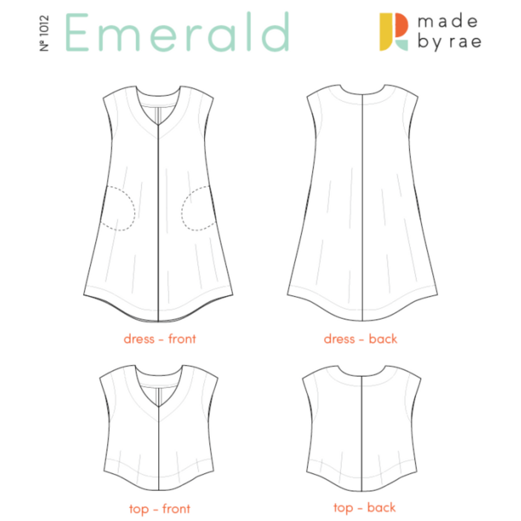 Emerald Dress Pattern from Made By Rae