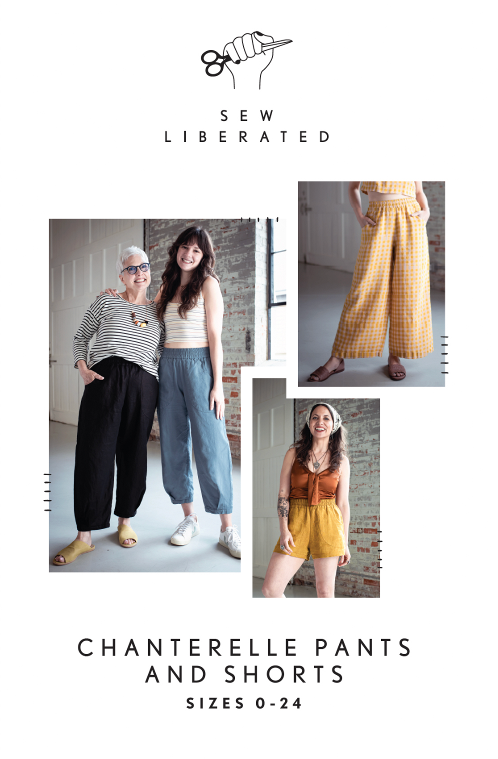 Chanterelle Pants And Shorts Sizes 0-24 Sewing Pattern By Sew Liberated