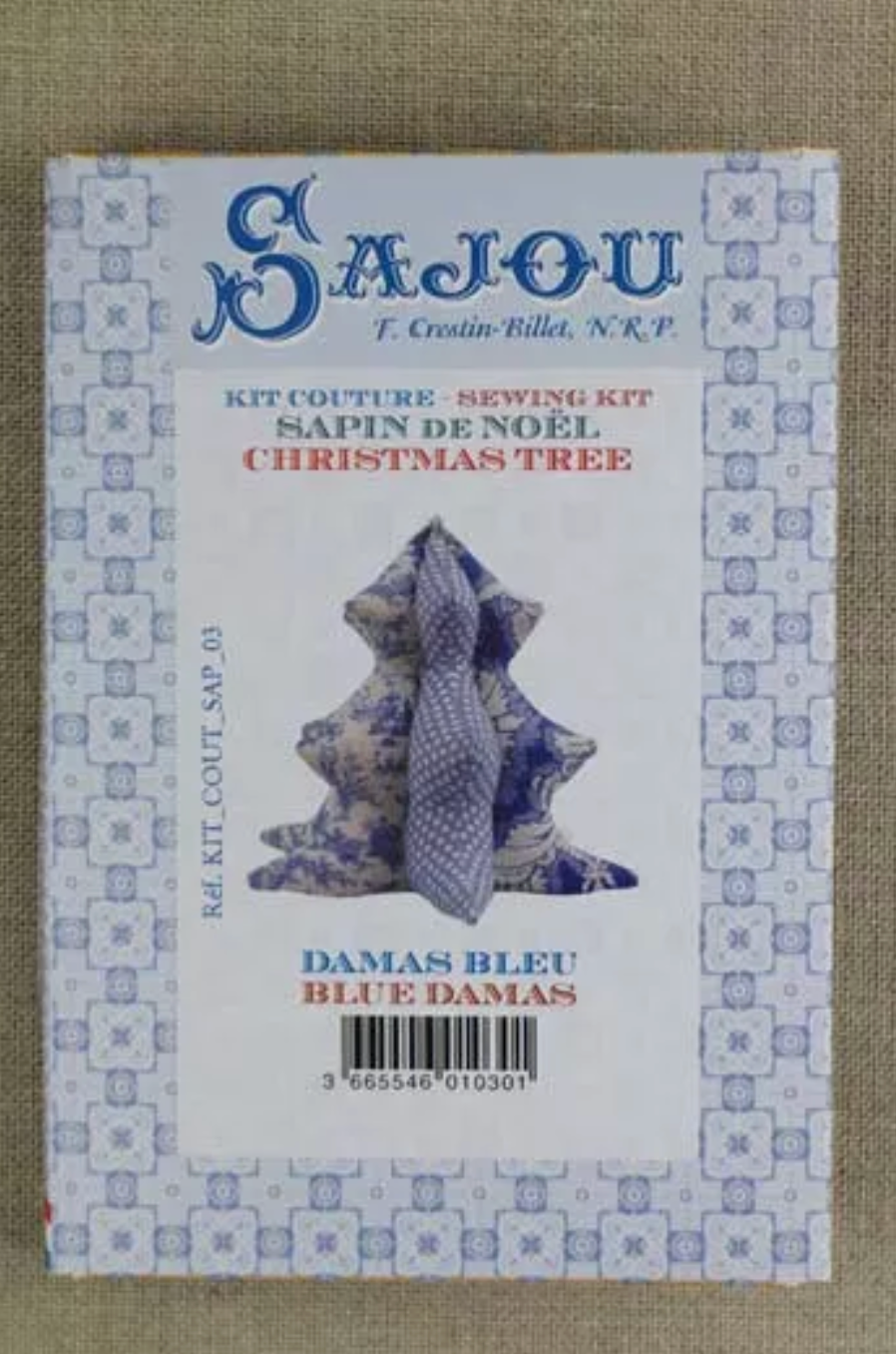 Sajou Christmas Tree Kit : Blue Damas
