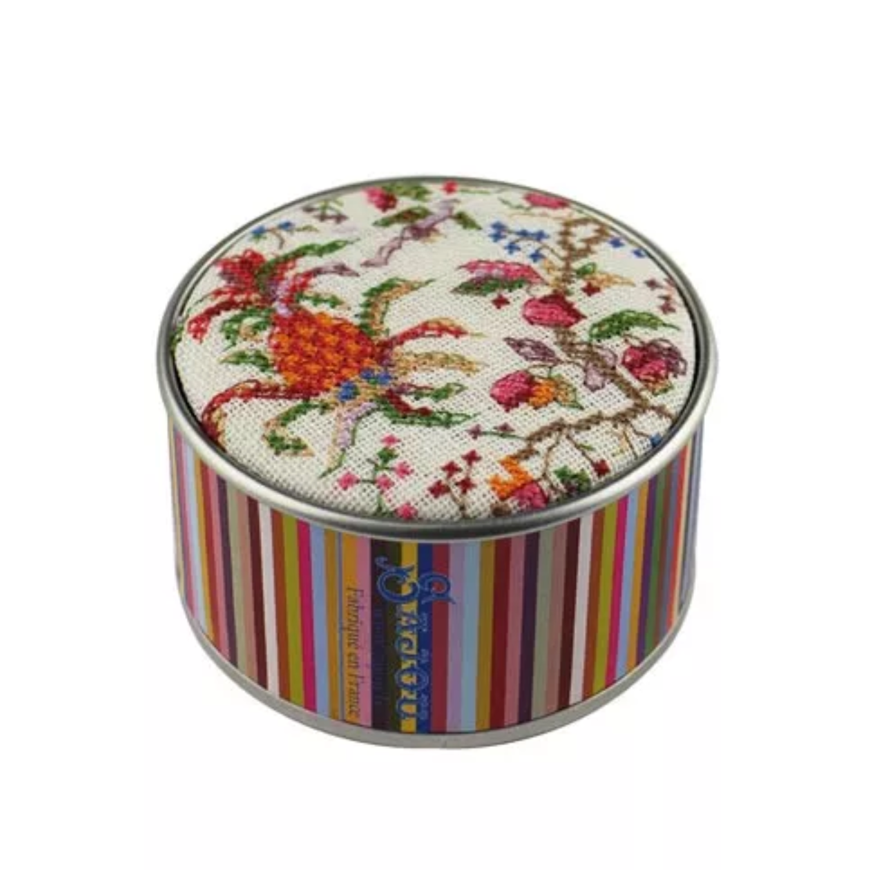 Sajou Round Box Cross Stitch Kit : Marie Antoinette's Pineapple Round Box