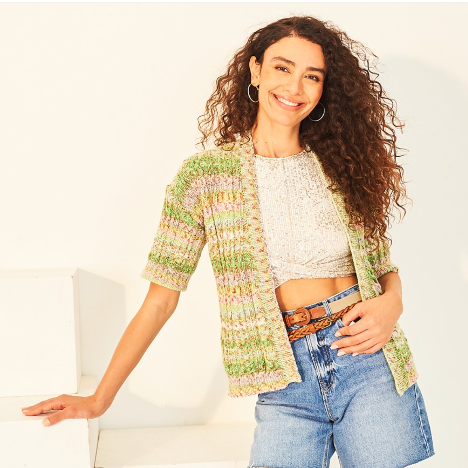 Stylecraft Colour Burst DK Pattern 10129 Cardigans