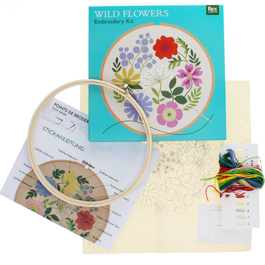 Embroidery kit - Wild Flowers