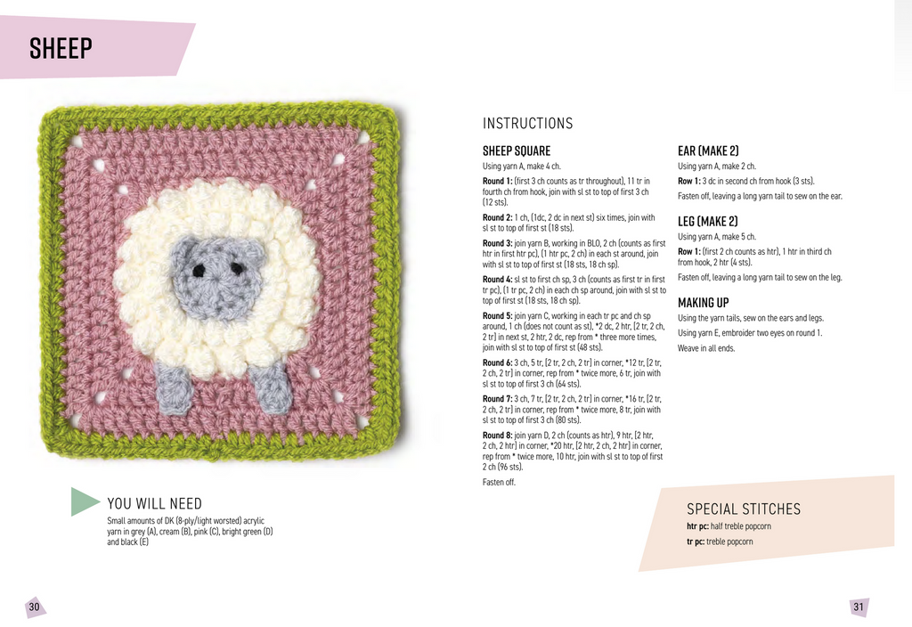 All New 20 to Make : Animal Granny Squares