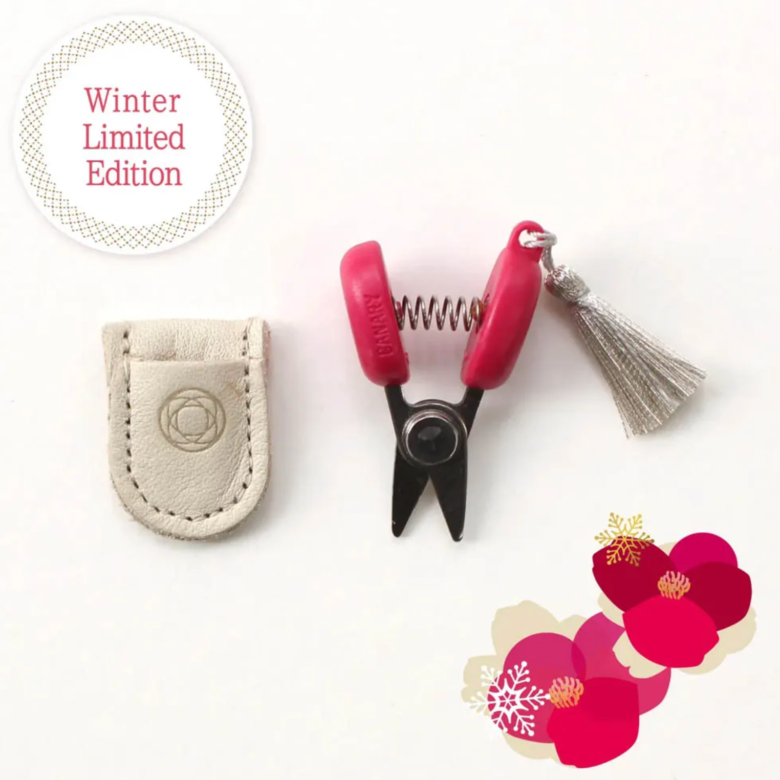 Cohana Seki Mini Scissors Winter Kantsubaki pink