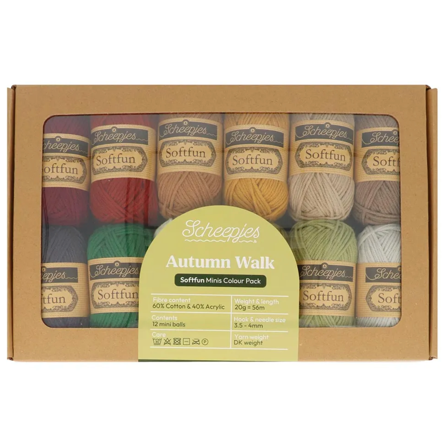 Scheepjes Softfun Colour Pack 12 x 20g Autumn Walk