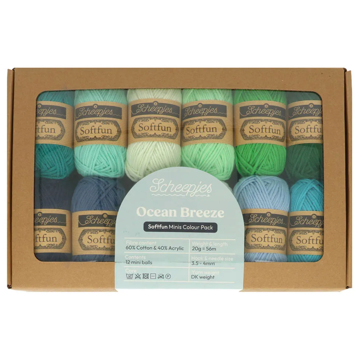 Scheepjes Softfun Colour Pack 12 x 20g Ocean Breeze