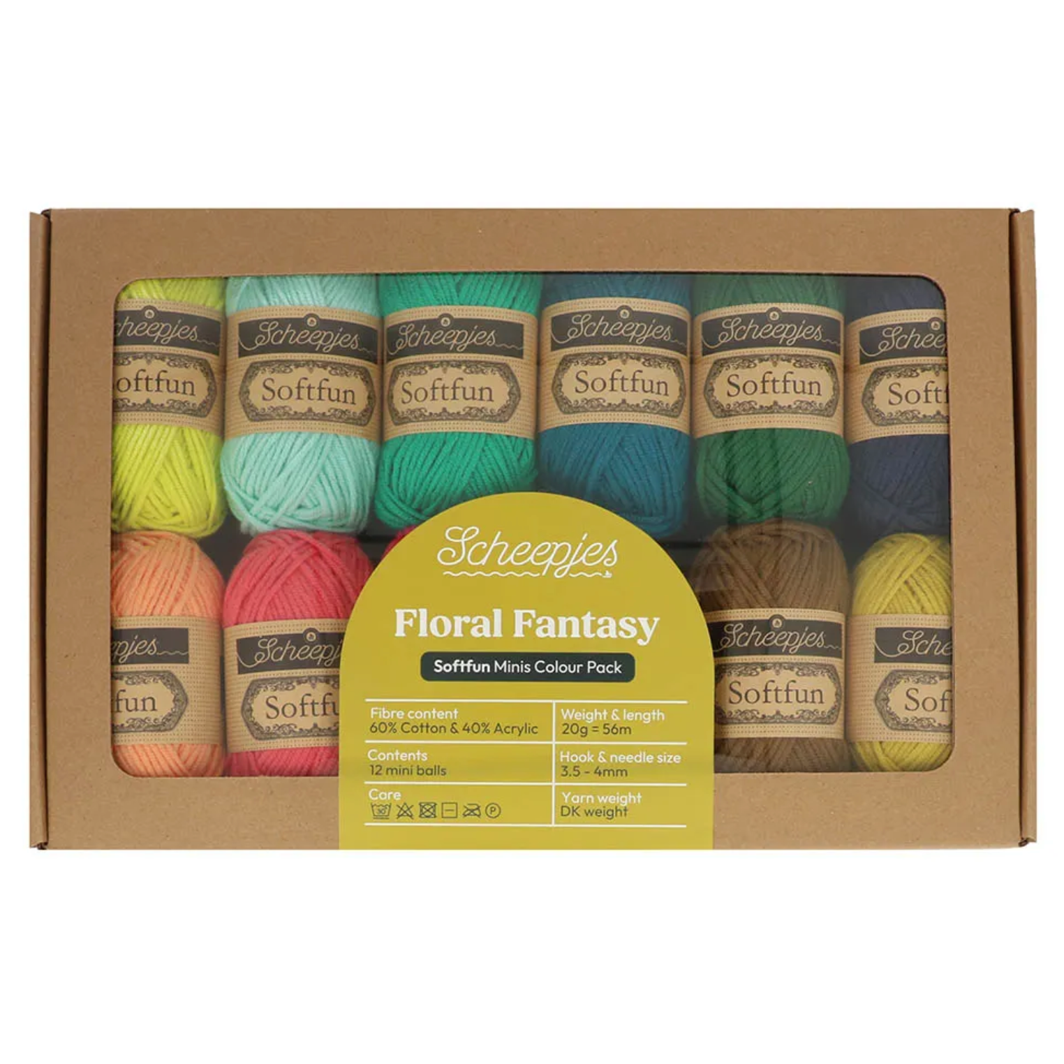 Scheepjes Softfun Colour Pack 12 x 20g Floral Fantasy