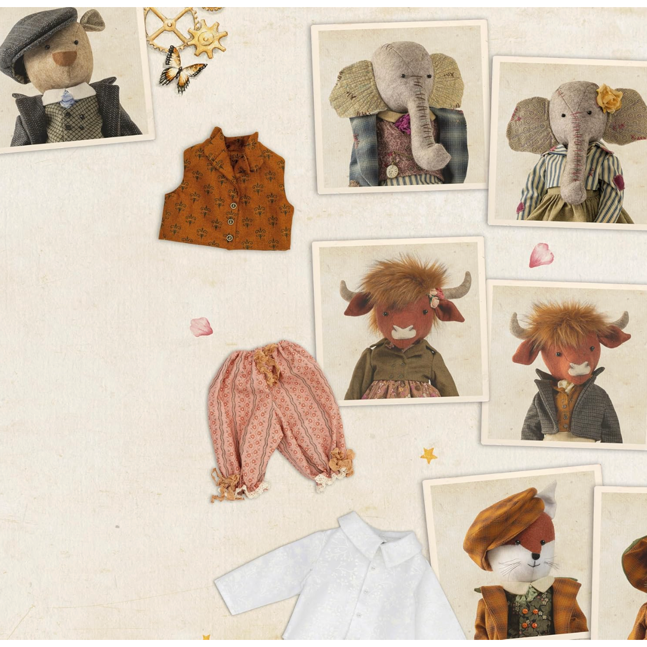 Sew Felt Animals From Apple Blossom Wood