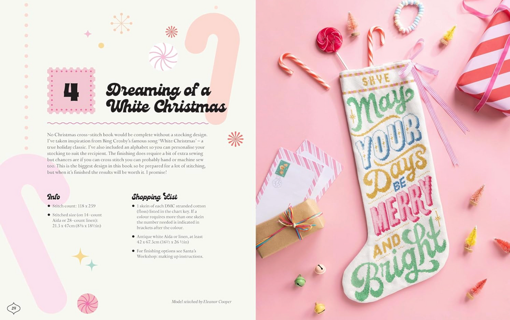 Merry Stitchmas : 24 Fun & Festive Cross Stitch Designs