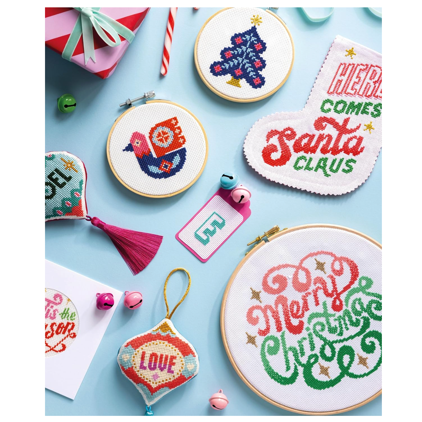 Merry Stitchmas : 24 Fun & Festive Cross Stitch Designs