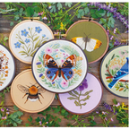Paint with Thread : In the Garden by Emillie Ferris