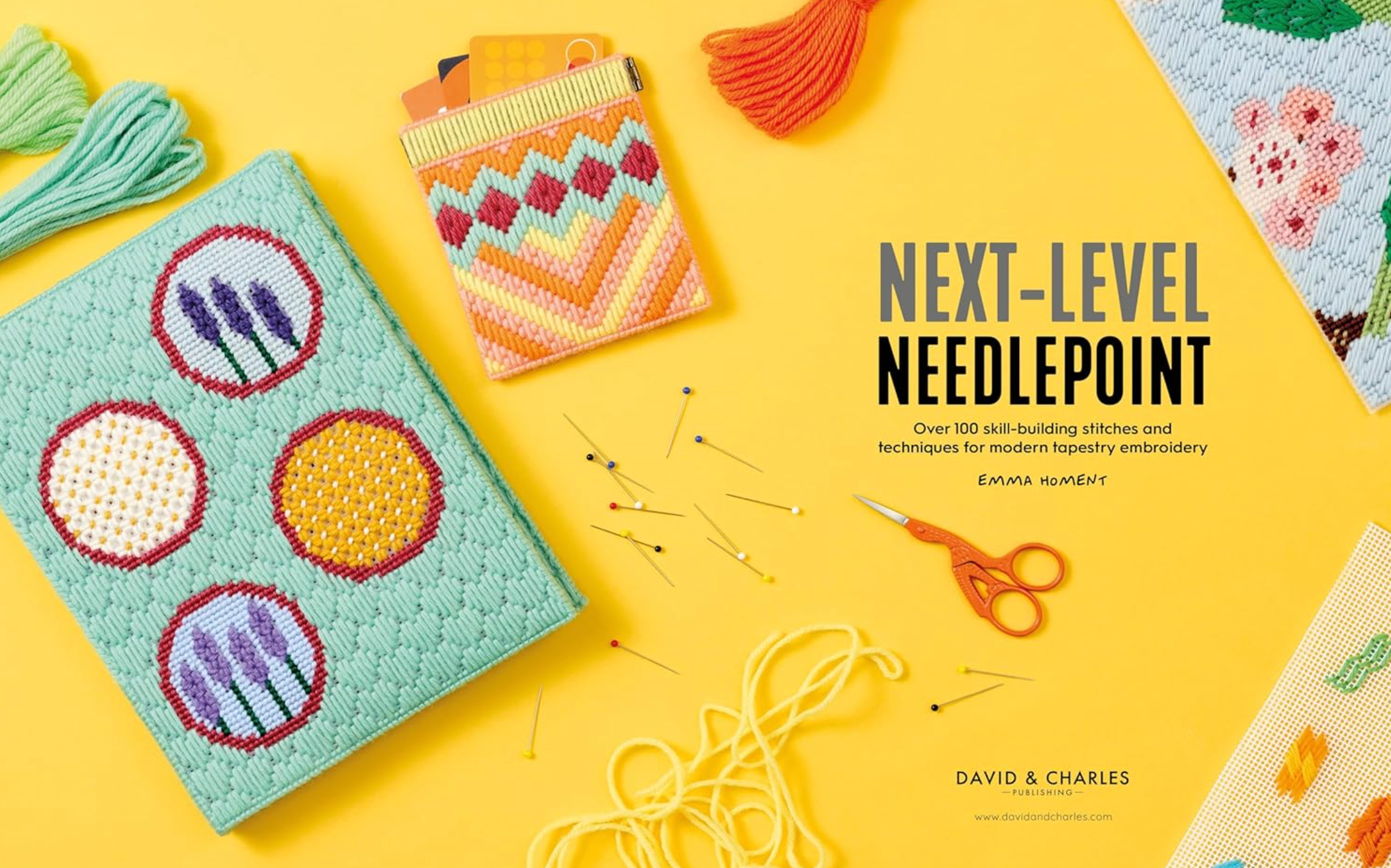 Next Level Needlepoint : Over 100 skill-building stitches & techniques by Emma Homent