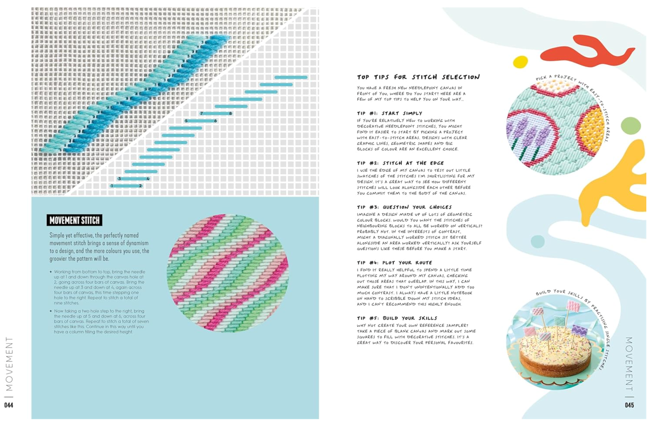 Next Level Needlepoint : Over 100 skill-building stitches & techniques by Emma Homent