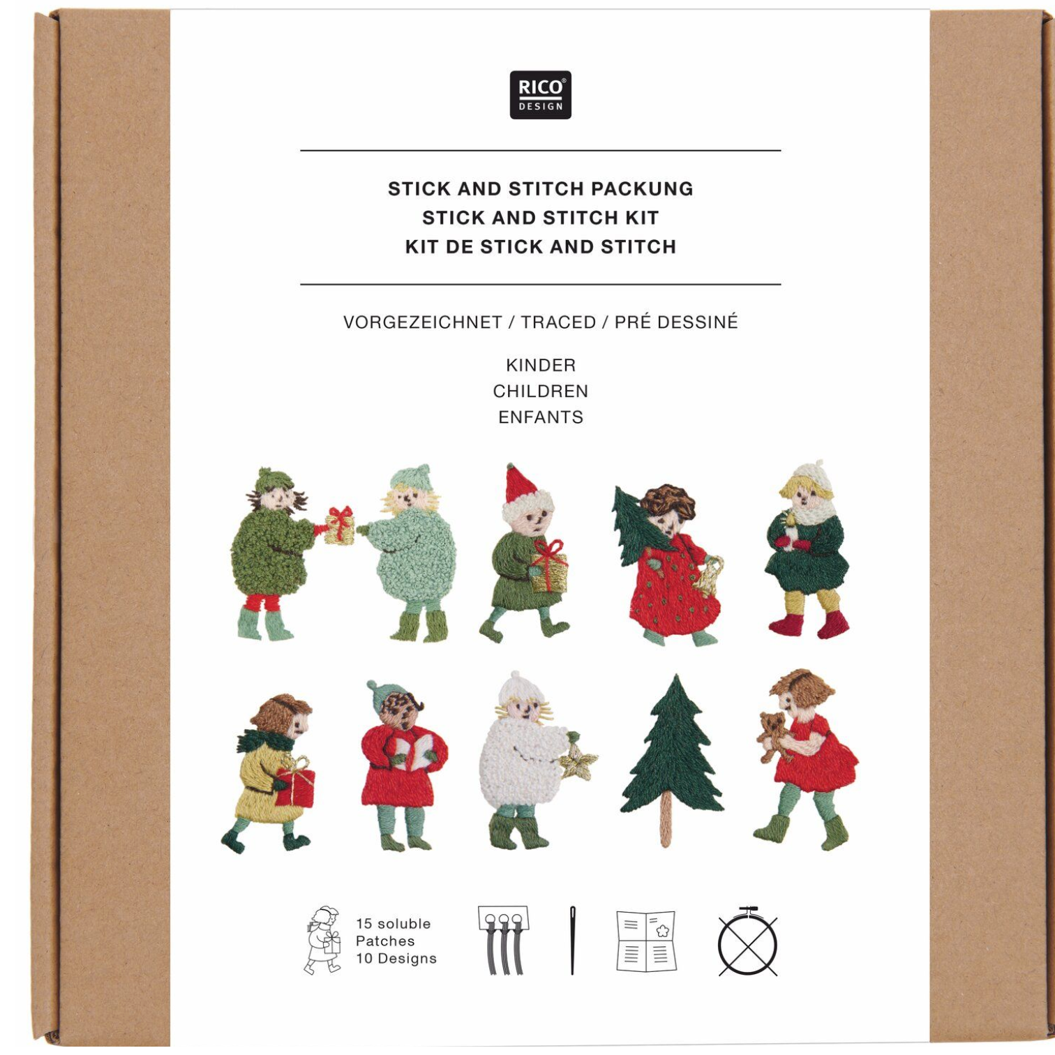 Stitch and Stick Kit : Carol Singers