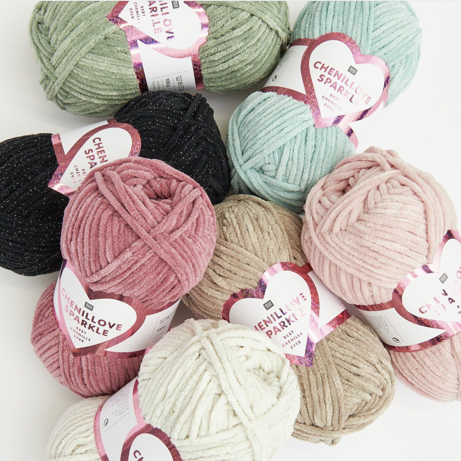 Creative Chenillove Sparkle 100g 002 Pink