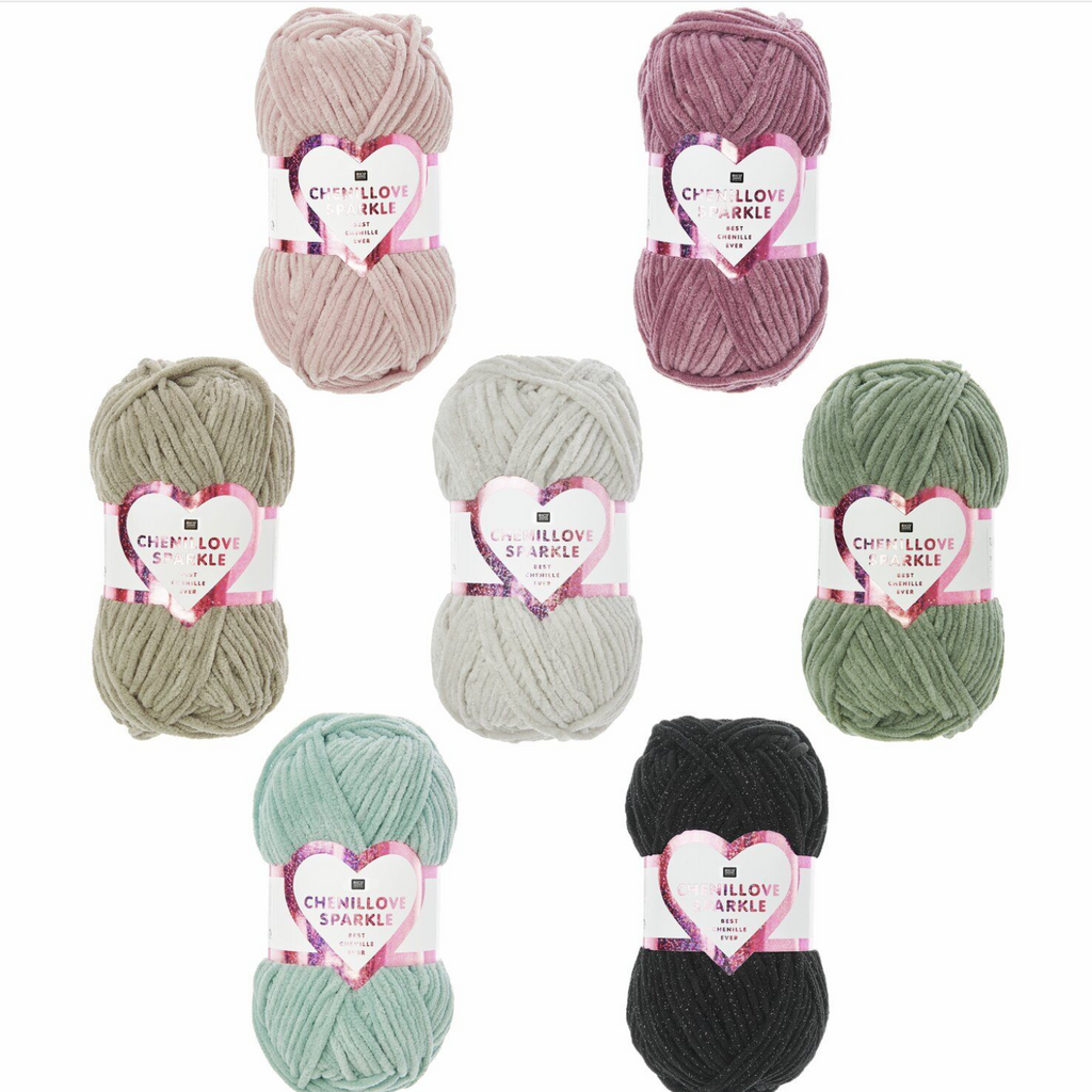 Creative Chenillove Sparkle 100g 006 Black