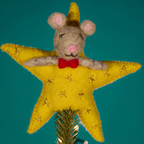 Felt Mouse Star Tree Topper