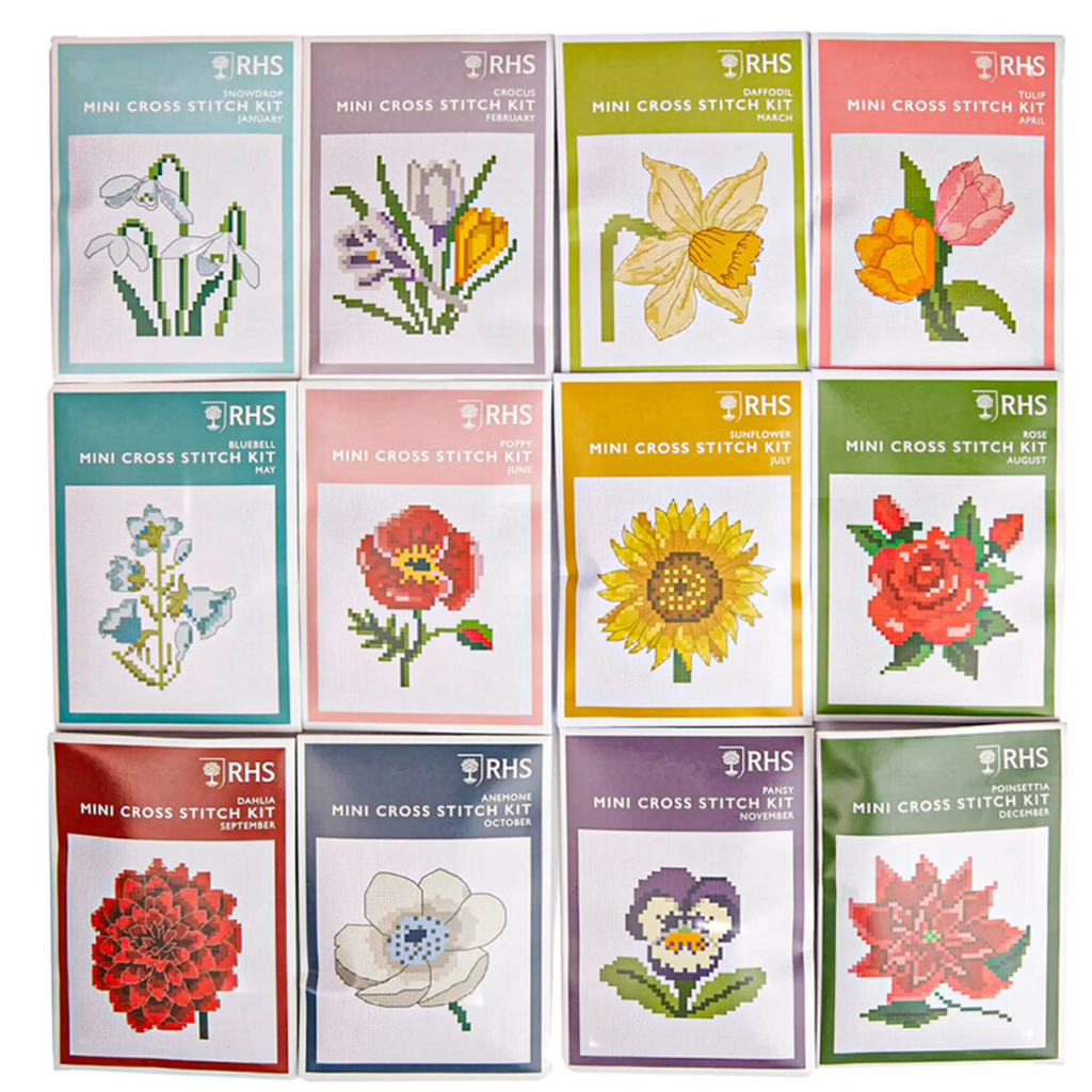 RHS Embroidery Kit 12 Months of Cross Stitch