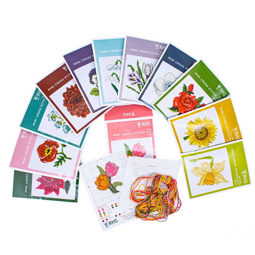 RHS Embroidery Kit 12 Months of Cross Stitch