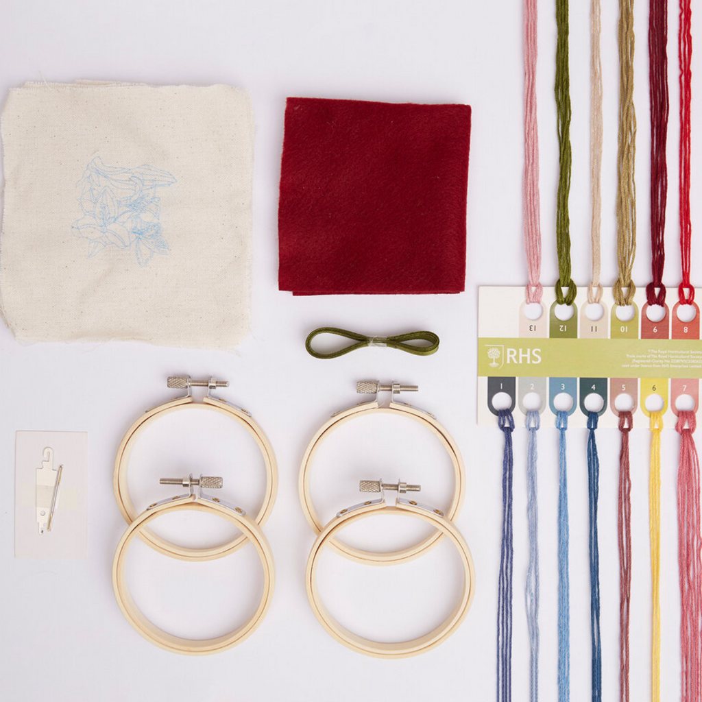 RHS Embroidery Kit : Butterfly & Flora
