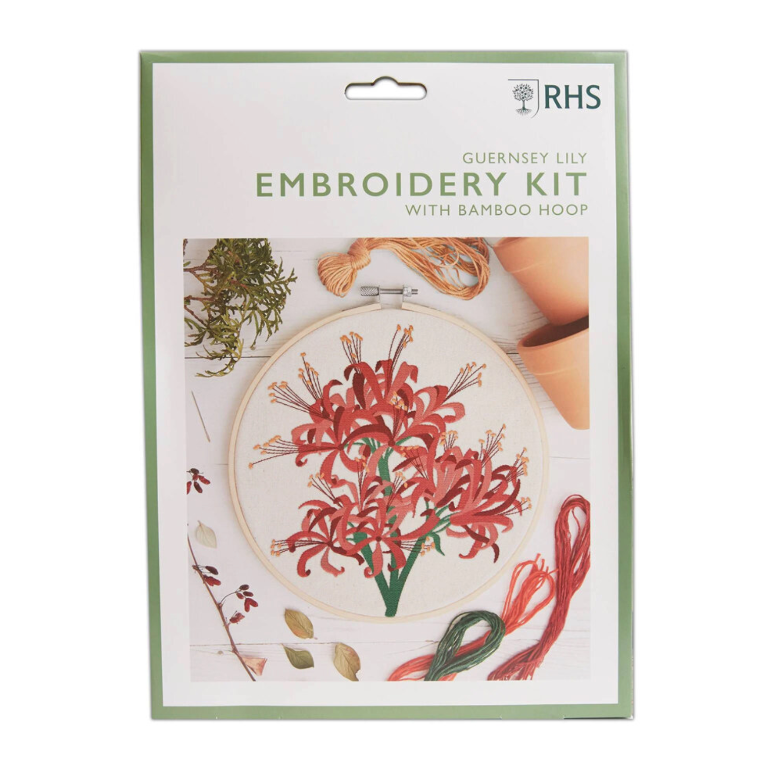RHS Embroidery Kit : Guernsey Lily