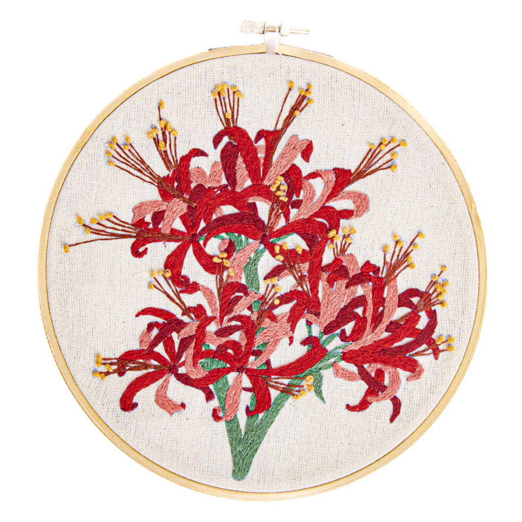RHS Embroidery Kit : Guernsey Lily