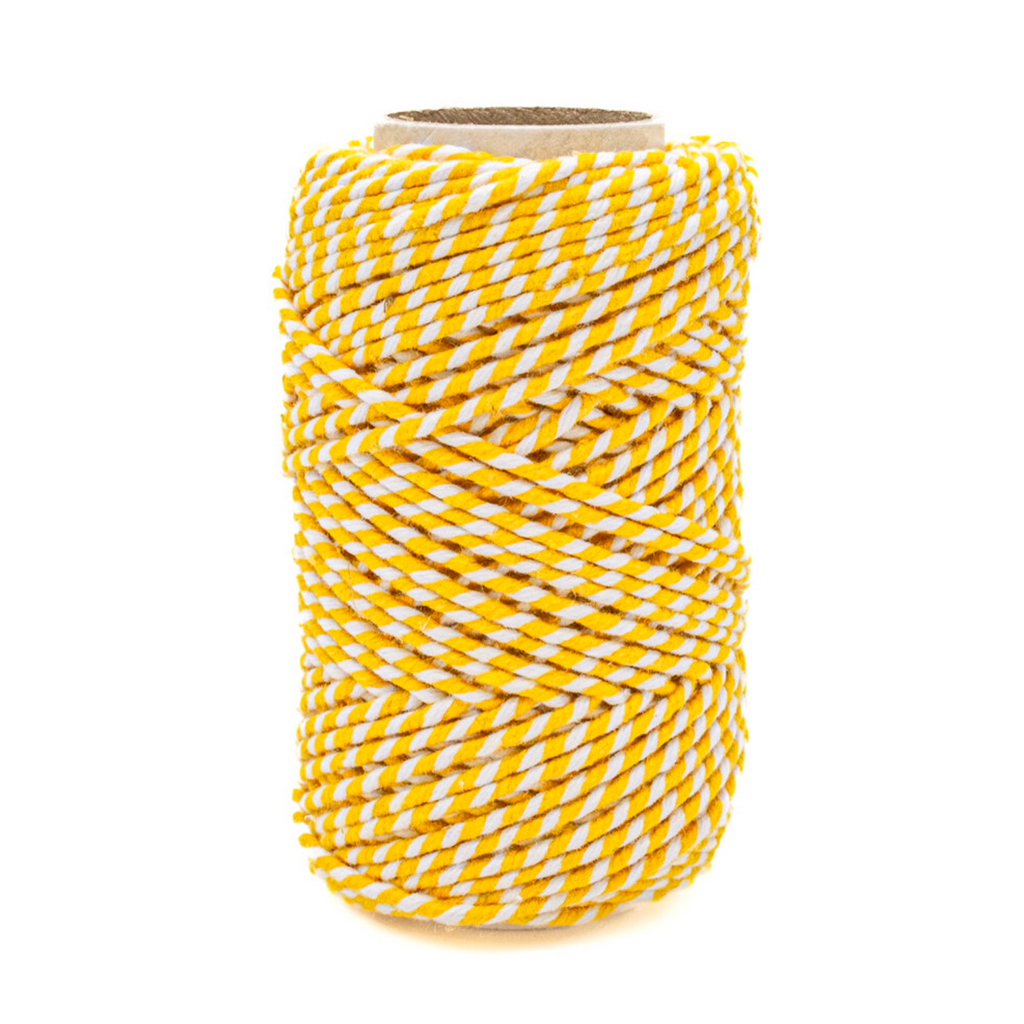 Bakers Twine : Yellow & White : 20m