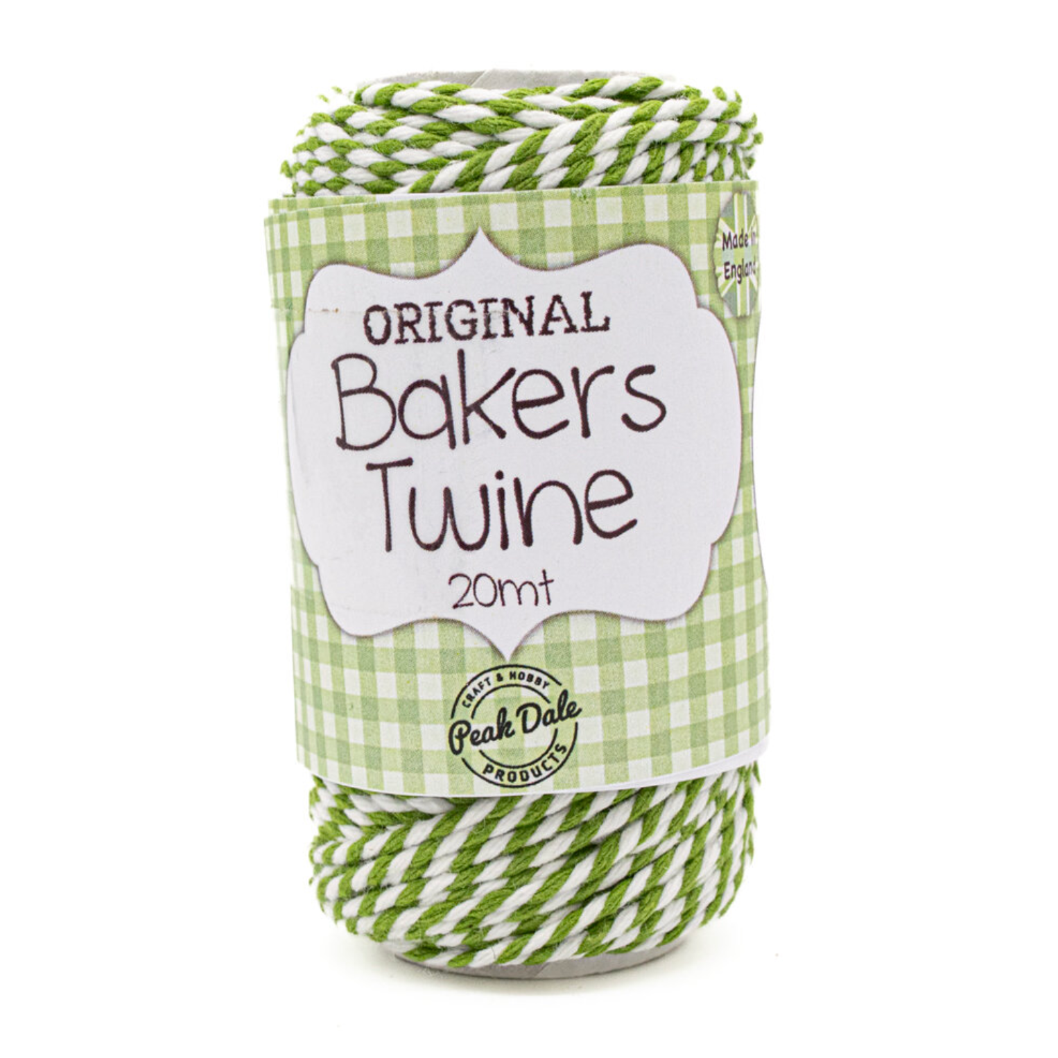 Bakers Twine : Lime & White : 20m