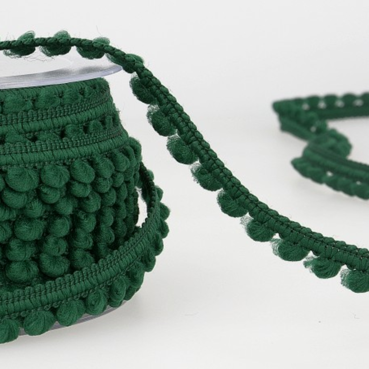 Mini Pompom Trim 9mm 067 Bottle Green