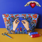 Velvet Pouch Sewing Kit : Couture Passion : Blue