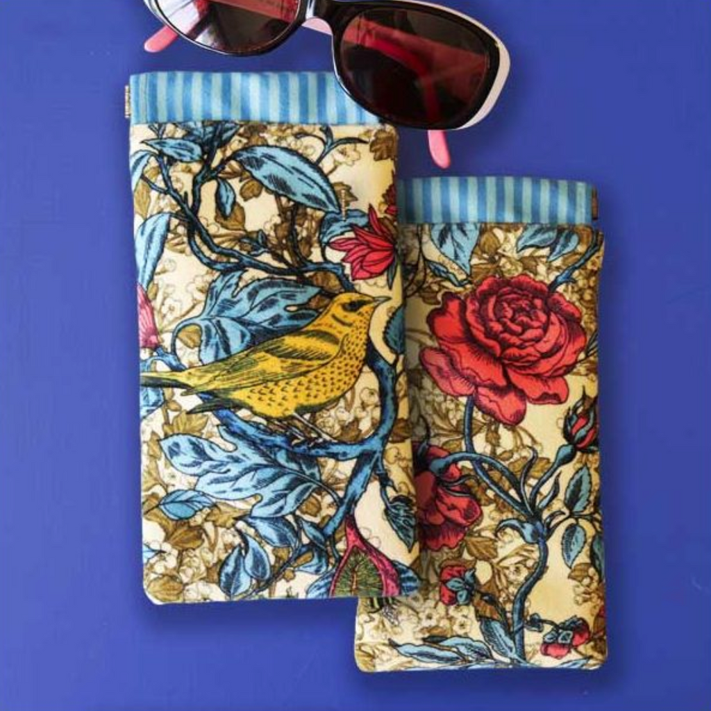 Velvet Glasses Case Sewing Kit : Bewilder Wood