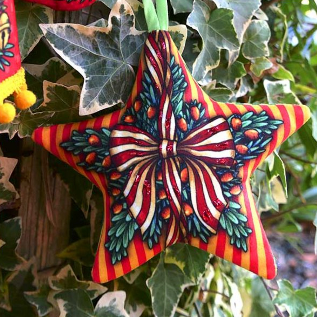 Velvet Christmas Stocking & Decorations Sewing Kit