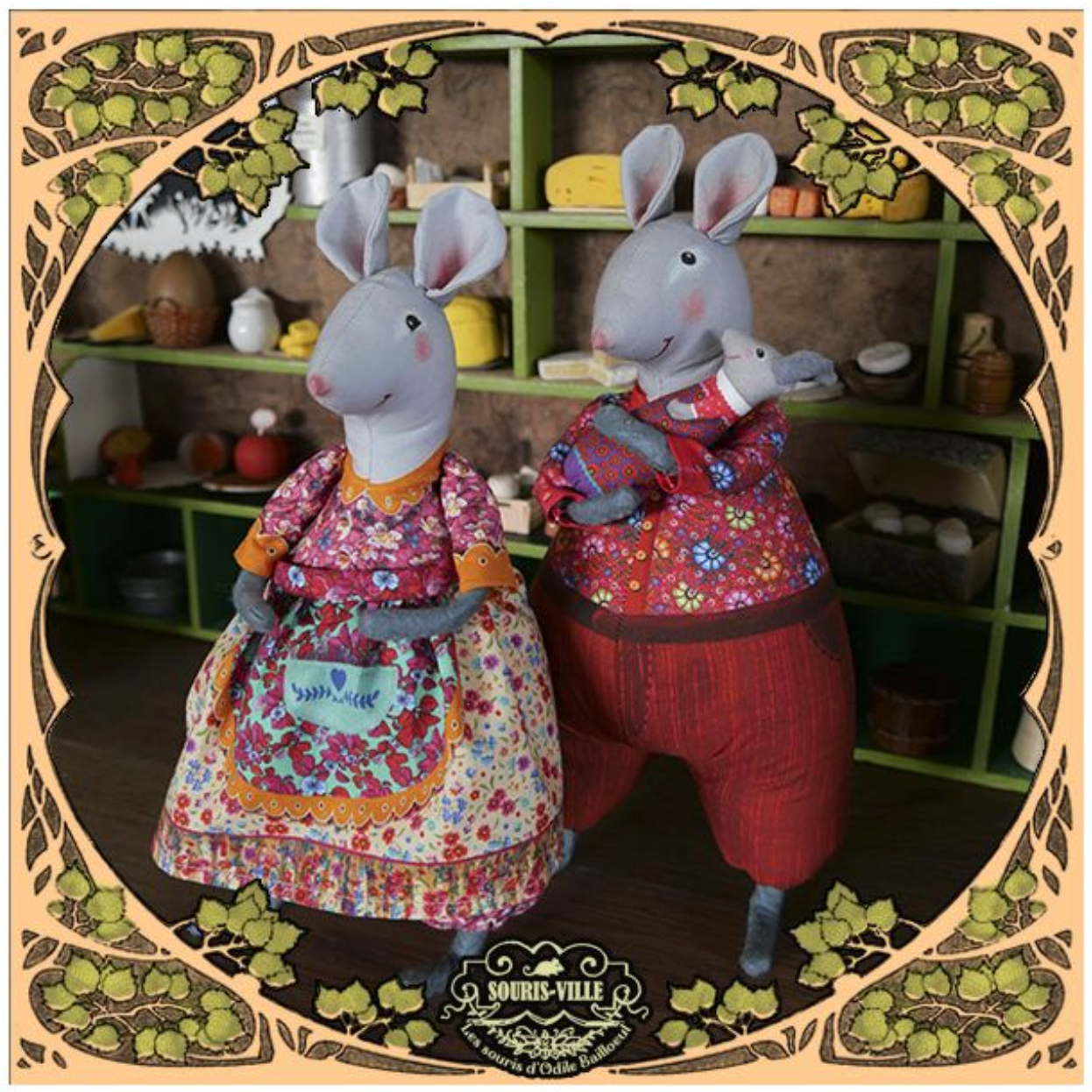 Sewing kit : 2 mice : Léa Gouda & Tom Tome