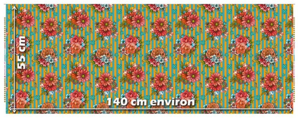 Cotton Fabric HALF METRE : Odile Bailloeul : Charms