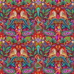 Half Metre : Odile Bailloeul VELVET Bollywood Red