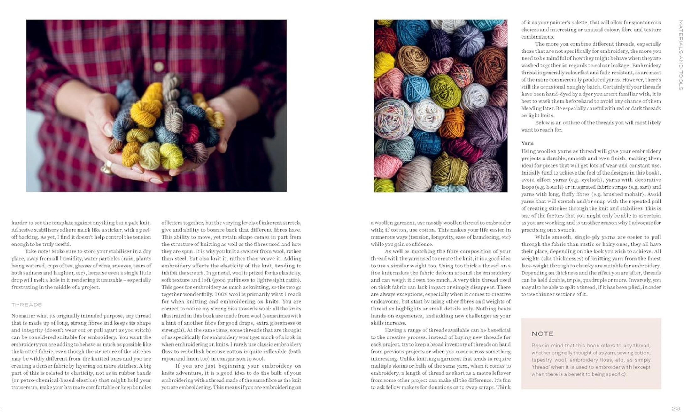 Embroidery on Knits by Judit Gummlich