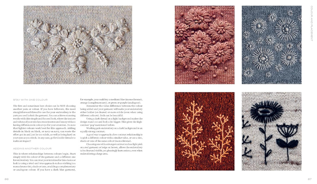 Embroidery on Knits by Judit Gummlich