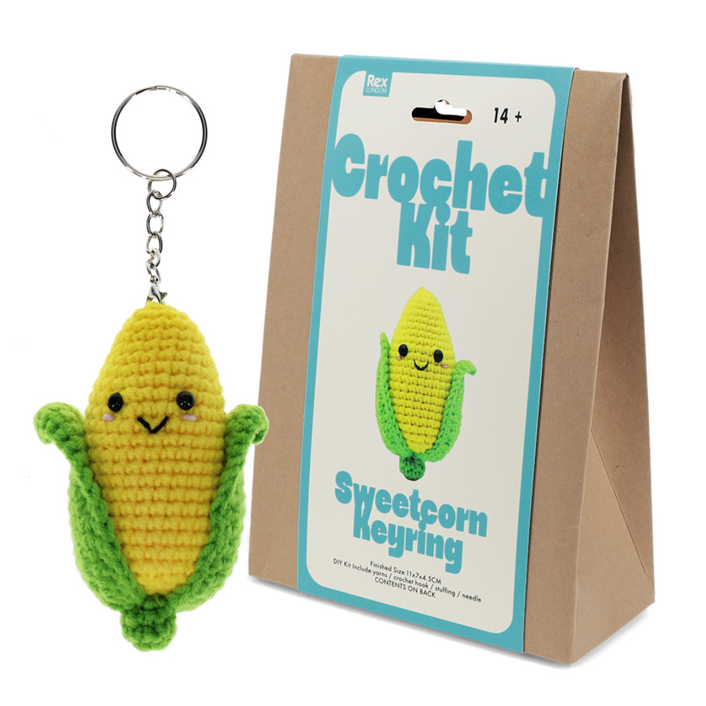 Crochet Kit : Sweetcorn Keyring Kit