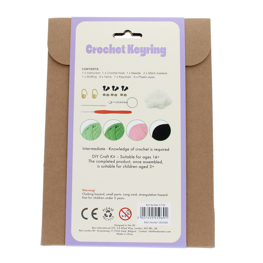 Crochet Kit : Peas in a Pod Keyring