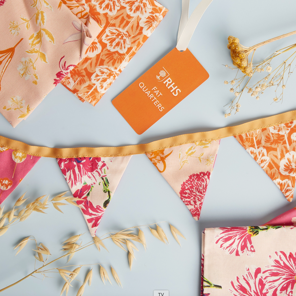 RHS Fat Quarter Fabric Bundle, Bloom, 45 X 56cm, Pack of 4