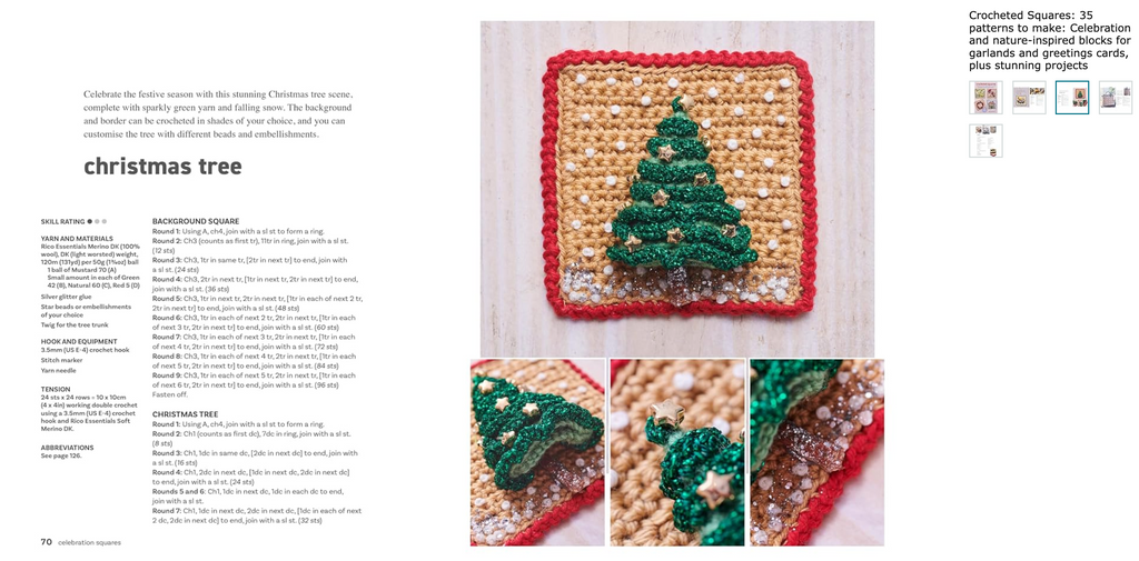 Crocheted Squares : 35 Patterns to Make :  by Kate Eastwood