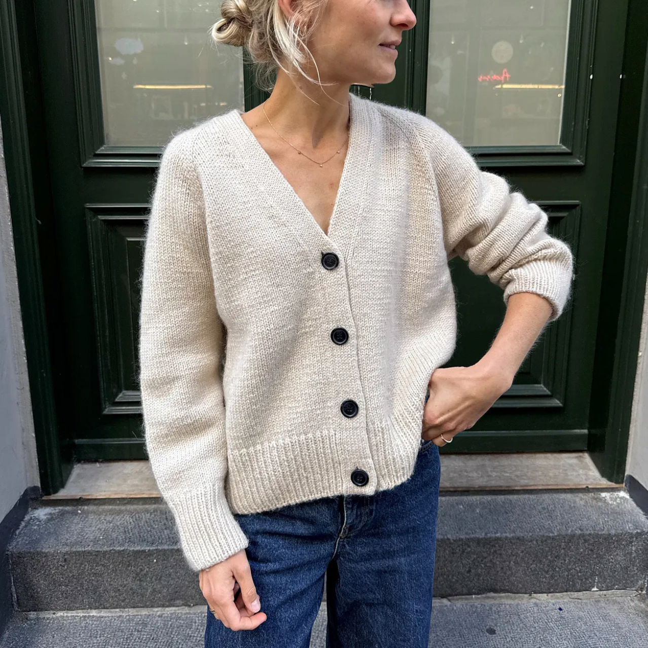 Champagne Cardigan by PetiteKnit Knitting Pack Kit