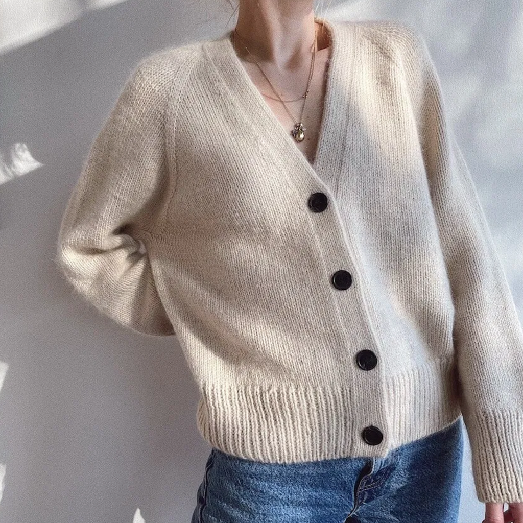 Champagne Cardigan by PetiteKnit Knitting Pack Kit